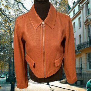 Madewell Lamb Leather Moto Biker Jacket Size 2 Small NWT Office Daily Wear